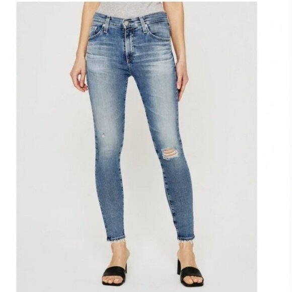 Ag Adriano Goldschmied The Farrah SUPER SKINNY ANKLE  DENIM Jeans Size 3… - Picture 1 of 14